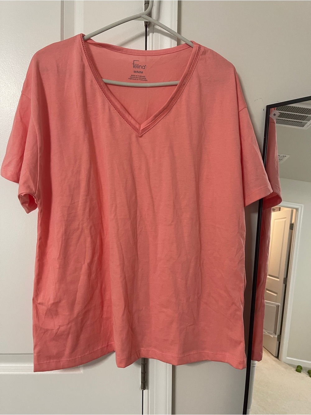 Felina Pink V-Neck Tee